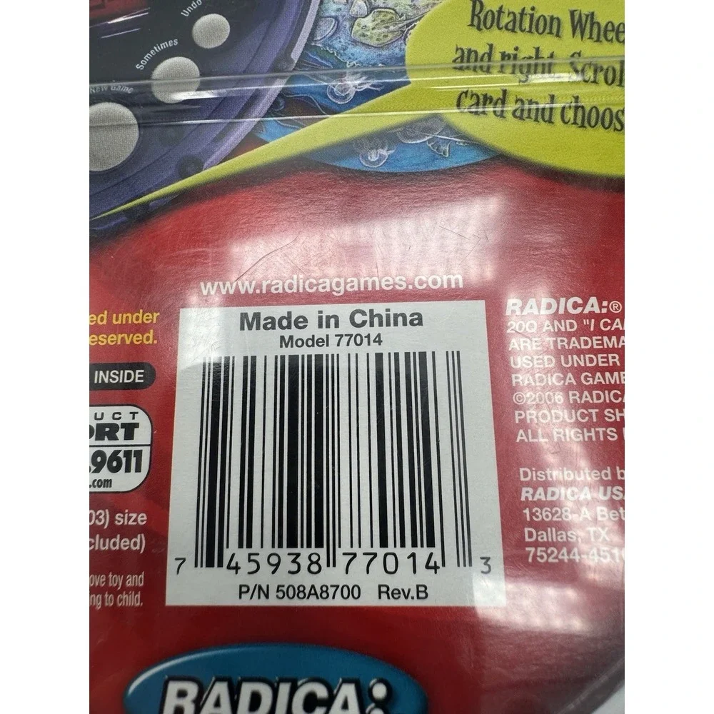 Sealed 2006 Radica Junior 20 Q Questions Early Reader Handheld Electronic Game